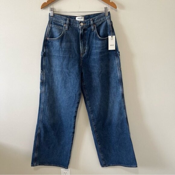 Agolde Magda Denim Carpenter in Darkness - Picture 5 of 13